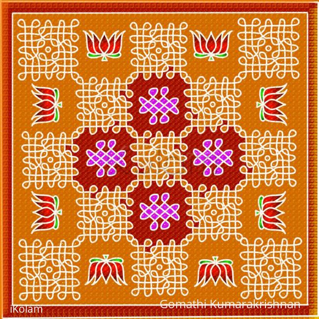 Rangoli: Chikku kolam 