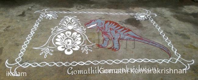 Rangoli: Margazhi Utsavam 2015 Day 4 Rangoli: Margazhi Utsavam 2015 Day 4