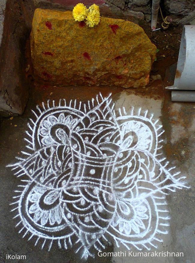 Rangoli: Simple kolam