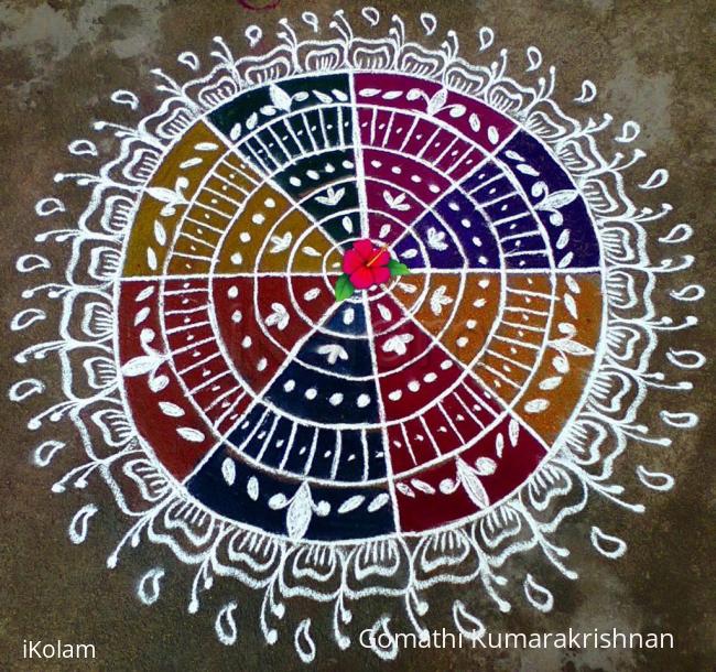 Rangoli: Round rangoli