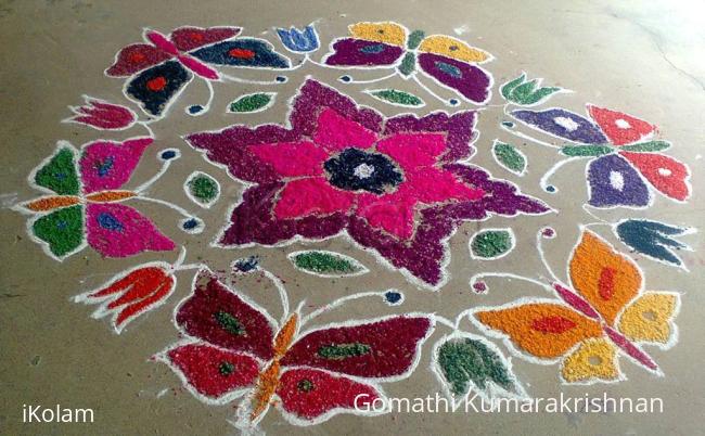 Rangoli: Inauguration rangoli Rangoli: Inauguration rangoli