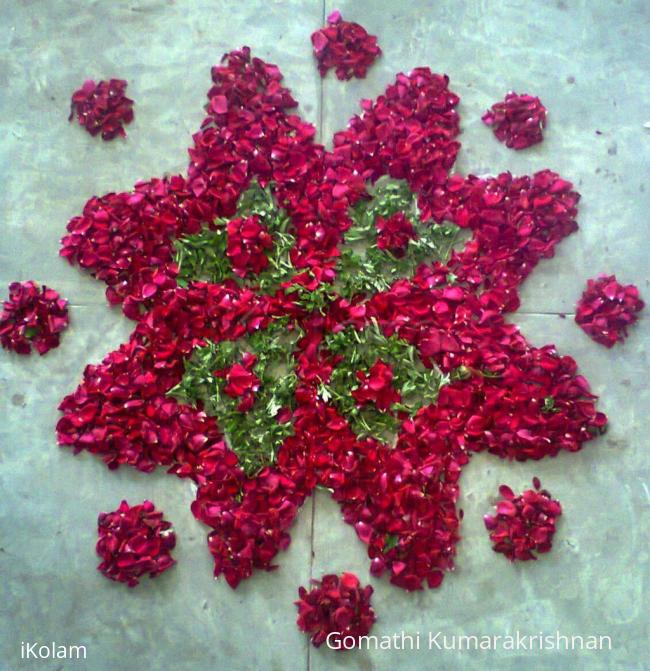 Rangoli: Flower rangoli