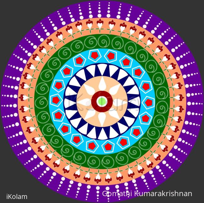 Rangoli: Round Rangoli Rangoli: Round Rangoli