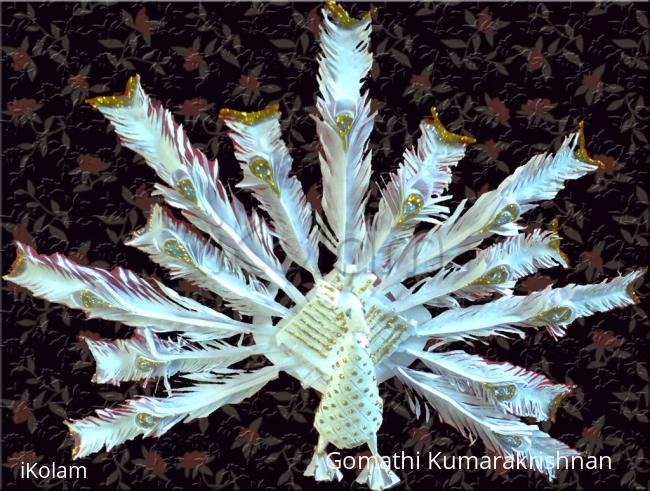 Rangoli: Paper Peacock Rangoli: Paper Peacock