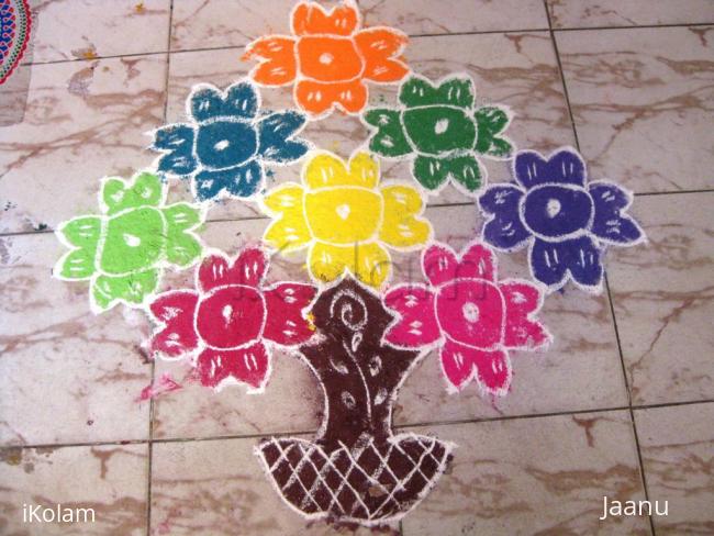 Rangoli: Easy Rangoli from my friend