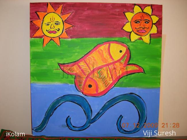 My son's canvas painting! - DSCN1085.JPG