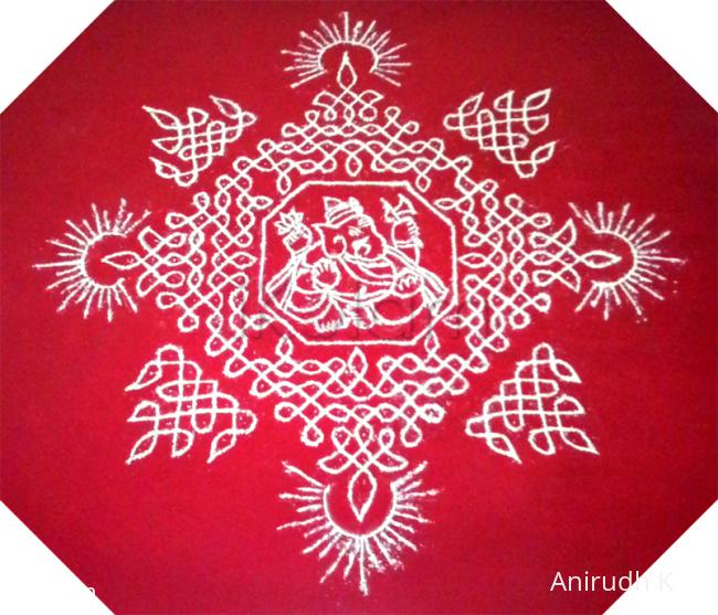 Rangoli: Happy Sankrathi/ Pongal/ UttaraayaNa Punyakaala