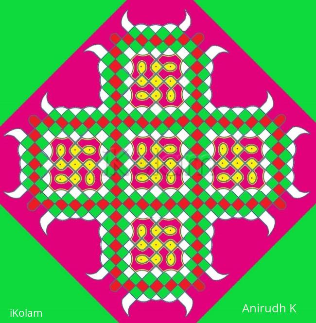 Rangoli: Actual Sikku version of the welcome marghaLi rangoli
