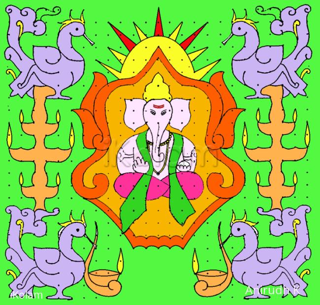 Rangoli: Sketch of Mylapore Rangoli Rangoli: Sketch of Mylapore Rangoli