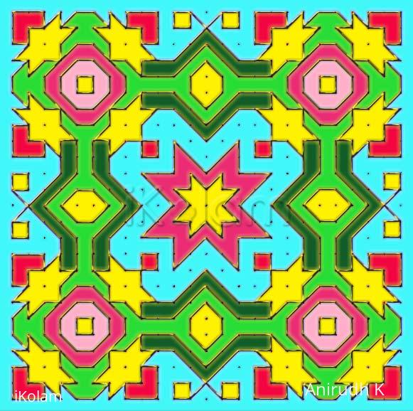 Rangoli: Stars in a box