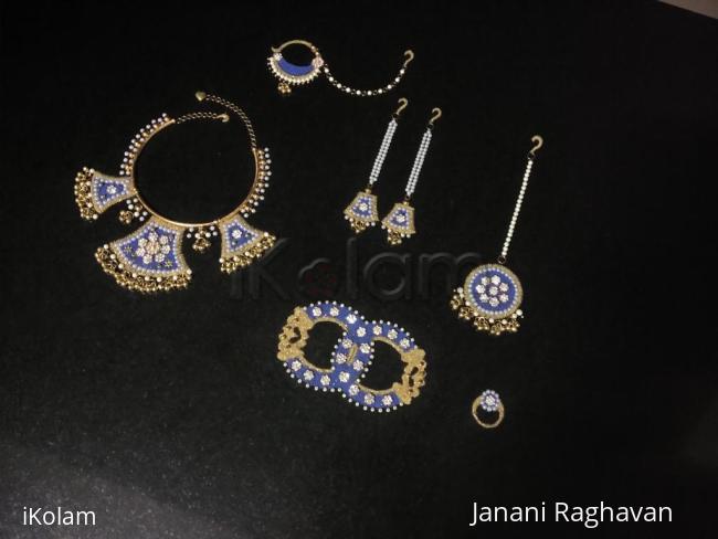 Rangoli: 2018- Meenakari/Enamel work- Rajasthani jewellery for the Divine Goddess....