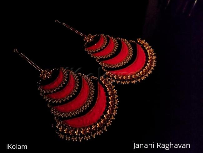 Rangoli: 2018- Welcoming "The Grand Lady" and seeking Her blessings much before Navratri with a pair of jhoomar-type chandelier earrings.... Rangoli: 2018- Welcoming "The Grand Lady" and seeking Her blessings much before Navratri with a pair of jhoomar-type chandelier earrings....