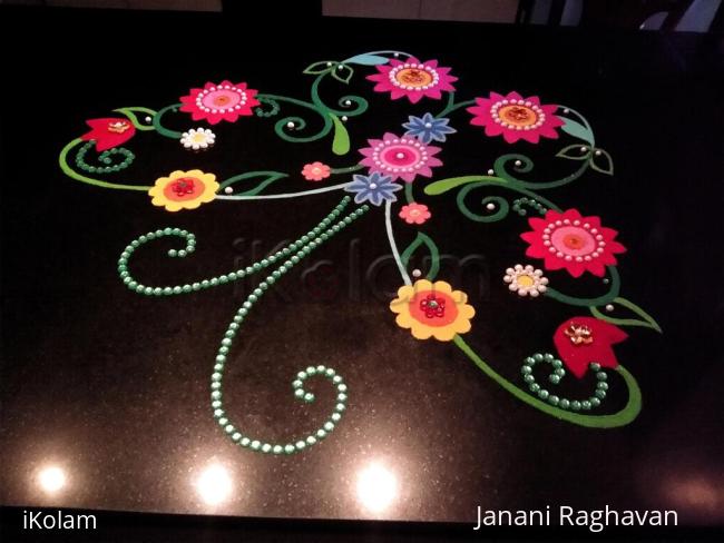 Rangoli: Home Kolams- Butterfly