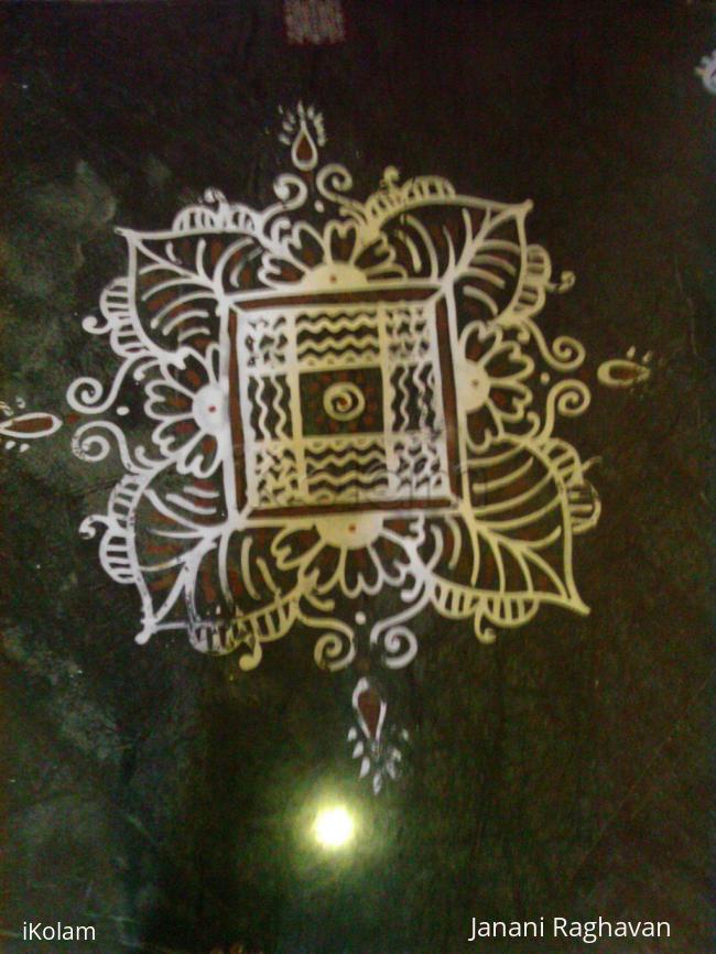 Rangoli: Home basic kolams-9 Rangoli: Home basic kolams-9
