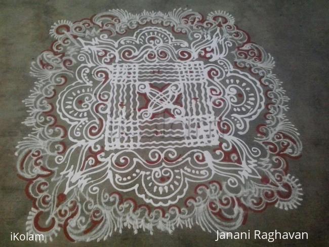 Rangoli: My sister's kolam- (Shobana's kolams)