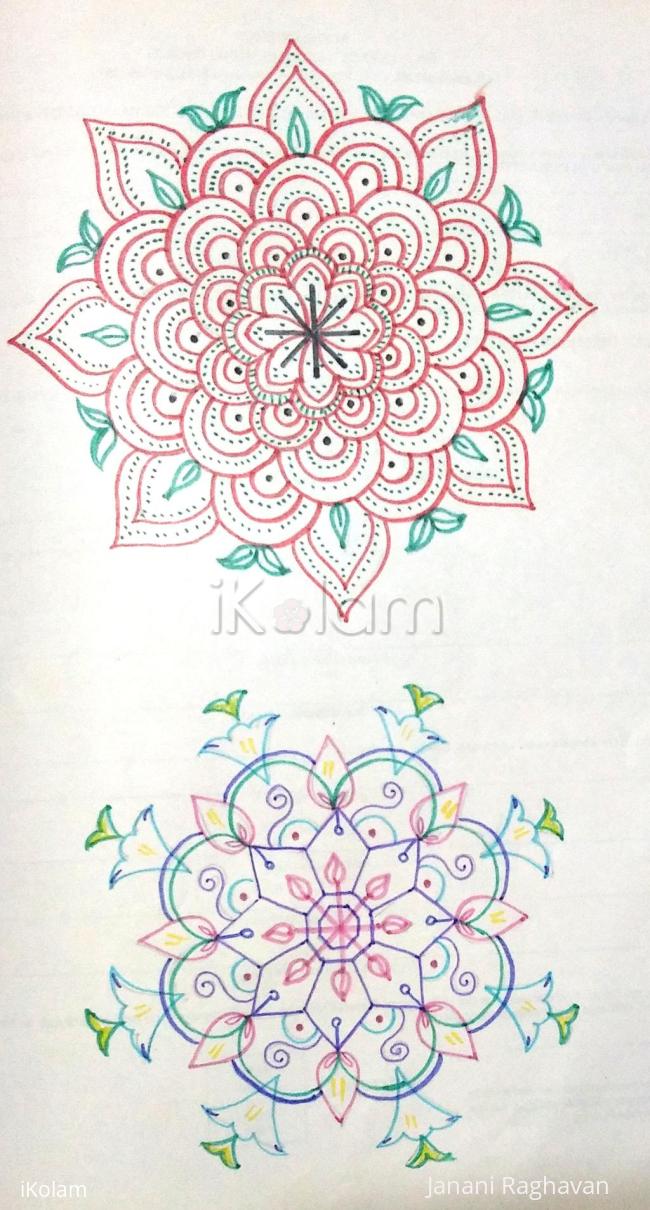 Rangoli: Kolam Notebook Kolams- 102