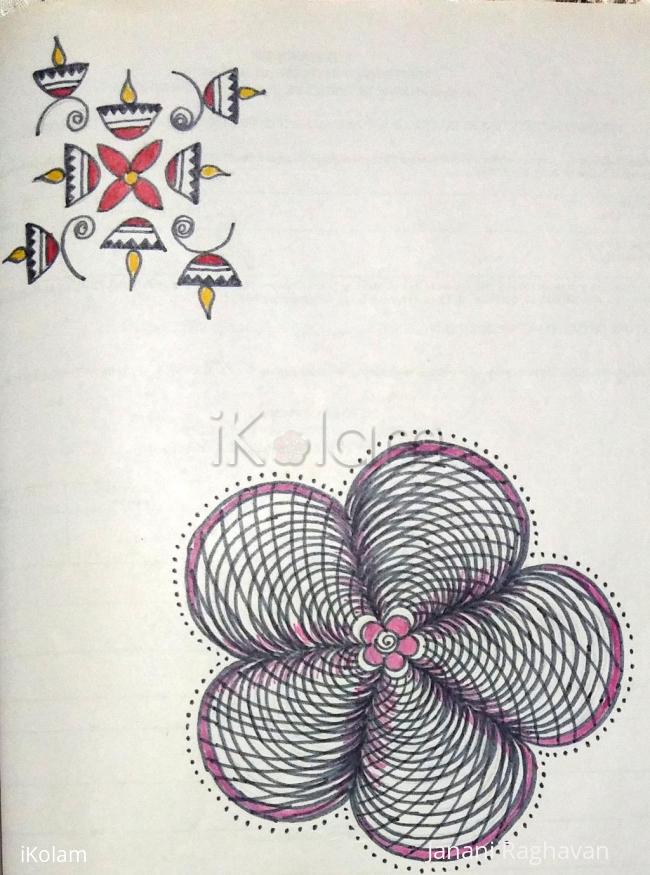 Rangoli: Kolam Notebook Kolams- 105