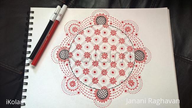 Rangoli: Kolam Notebook Kolams- 145
