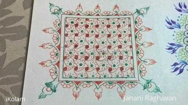 Rangoli: Kolam Notebook Kolams- 155