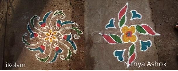 Rangoli: Apartment kolam