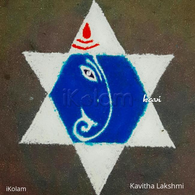 Rangoli: Marghazhi Day 7 : Chaturthi spl Rangoli: Marghazhi Day 7 : Chaturthi spl