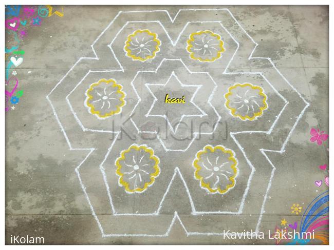 Rangoli: Flower rangoli 