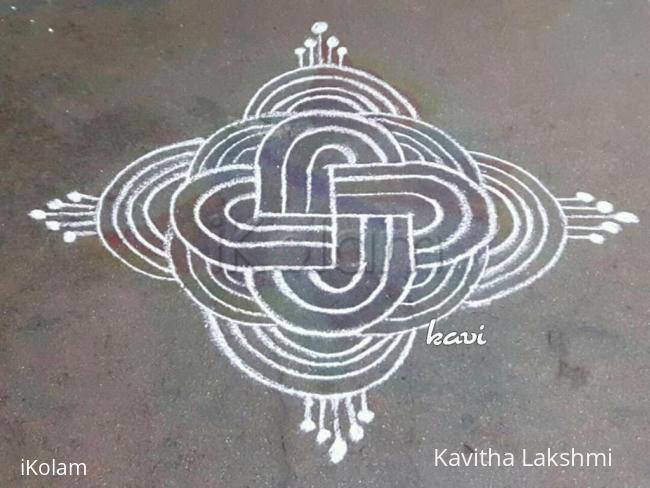 Rangoli: Simple padi kolam