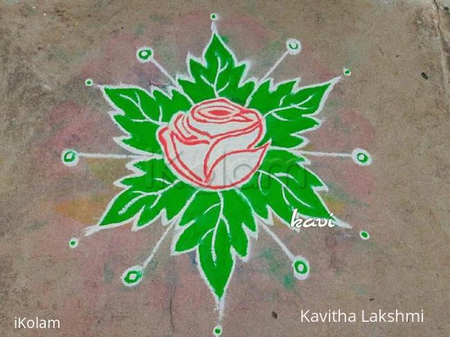 Rangoli: Navarathri Day 2: color code: green Rangoli: Navarathri Day 2: color code: green
