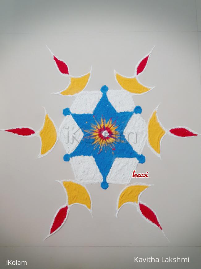 Rangoli: Multi diyas kolam Rangoli: Multi diyas kolam