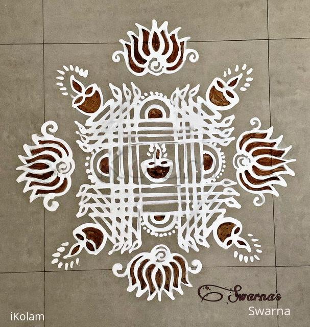 Small and quick maa kolam | www.iKolam.com