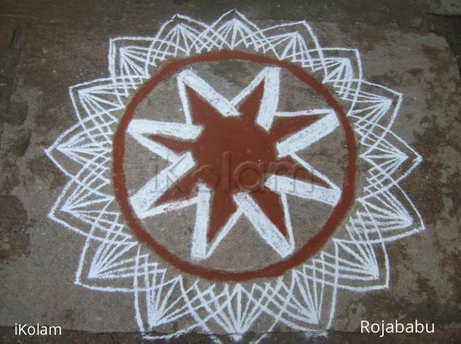 Rangoli: freehand rangoli