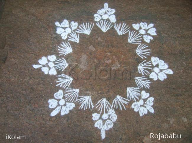 Rangoli: white beauty