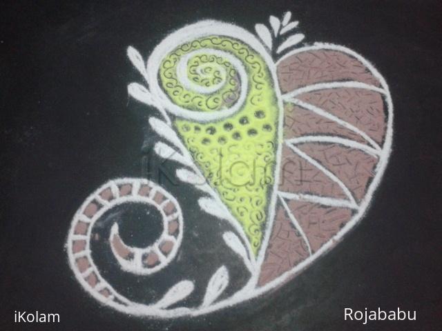 Rangoli: Leaf rangoli