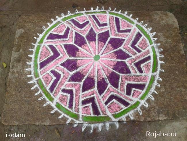 Rangoli: freehand rangoli