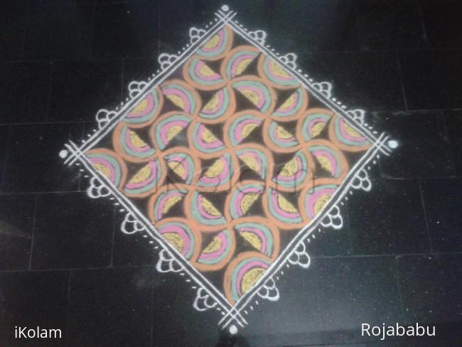 Rangoli: Margali kolam 3