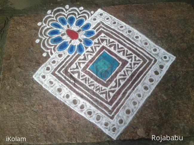 Rangoli: Margali kolam 6
