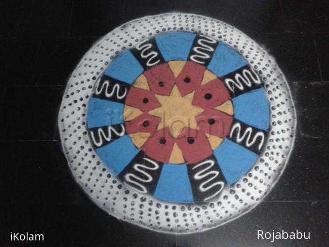 Rangoli: friday kolam