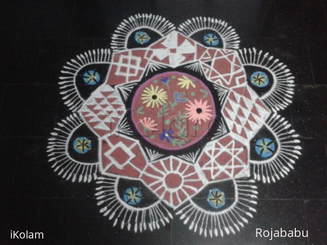 Rangoli: Fathers day rangoli