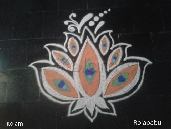 Rangoli: Lotus rangoli