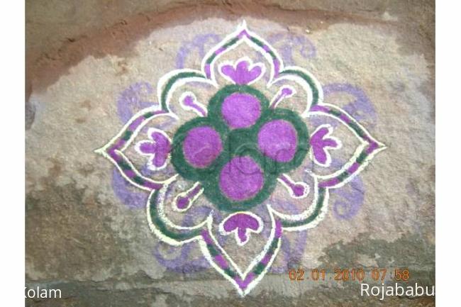 Rangoli: freehand rangoli