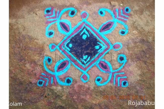 Rangoli: freehand rangoli