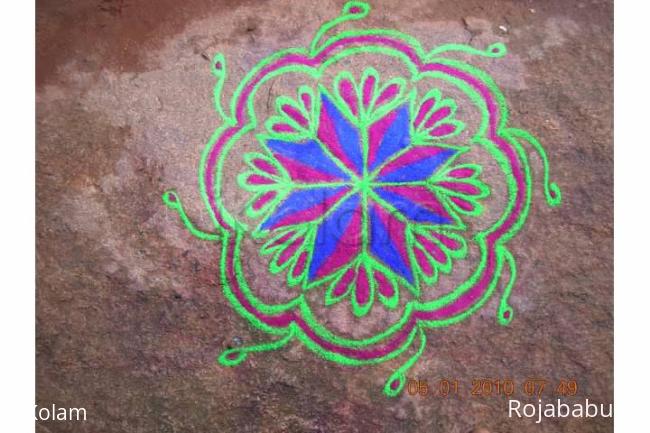 Rangoli: freehand rangoli