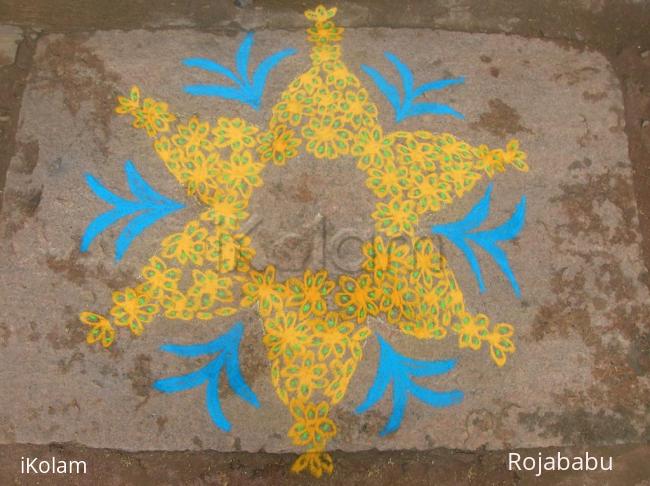 Rangoli: flower rangoli