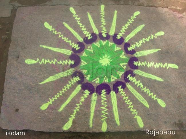 Rangoli: free hand rangoli