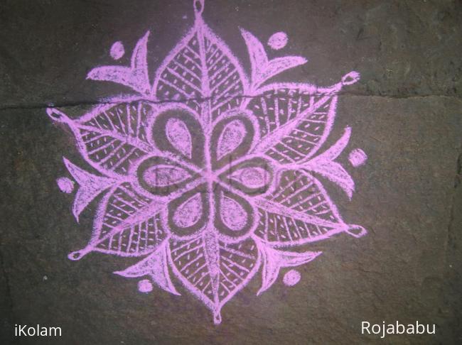Rangoli: freehand rangoli