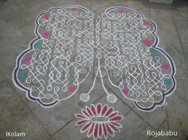 Rangoli: pongal maa kolam 2014