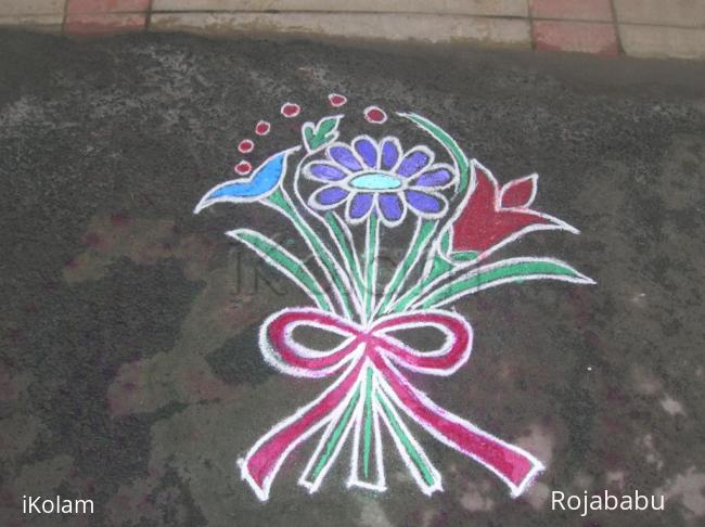 Rangoli: Freehand margazhi rangoli Rangoli: Freehand margazhi rangoli