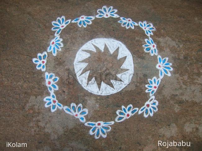 Rangoli: freehand rangoli