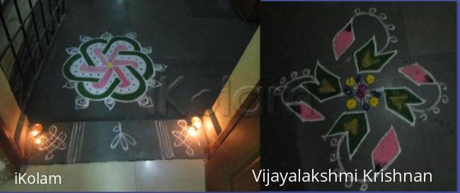 Rangoli: flat kolam