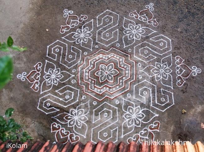 Rangoli: 'S' kolam